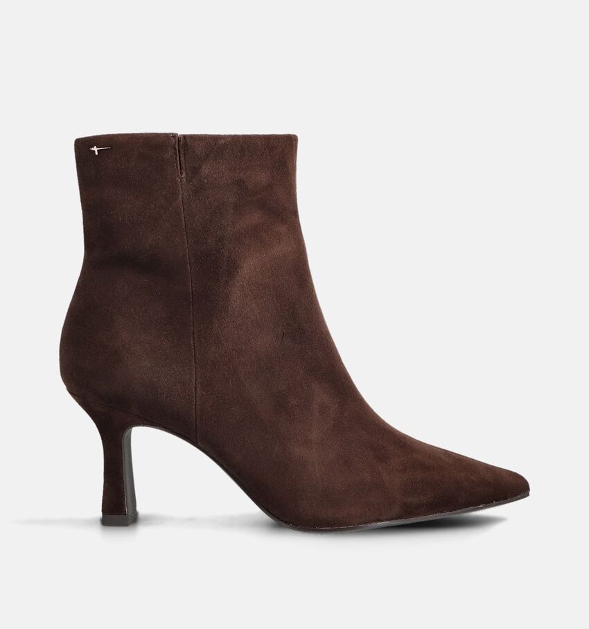 Tamaris Bottines à talons en Brun foncé