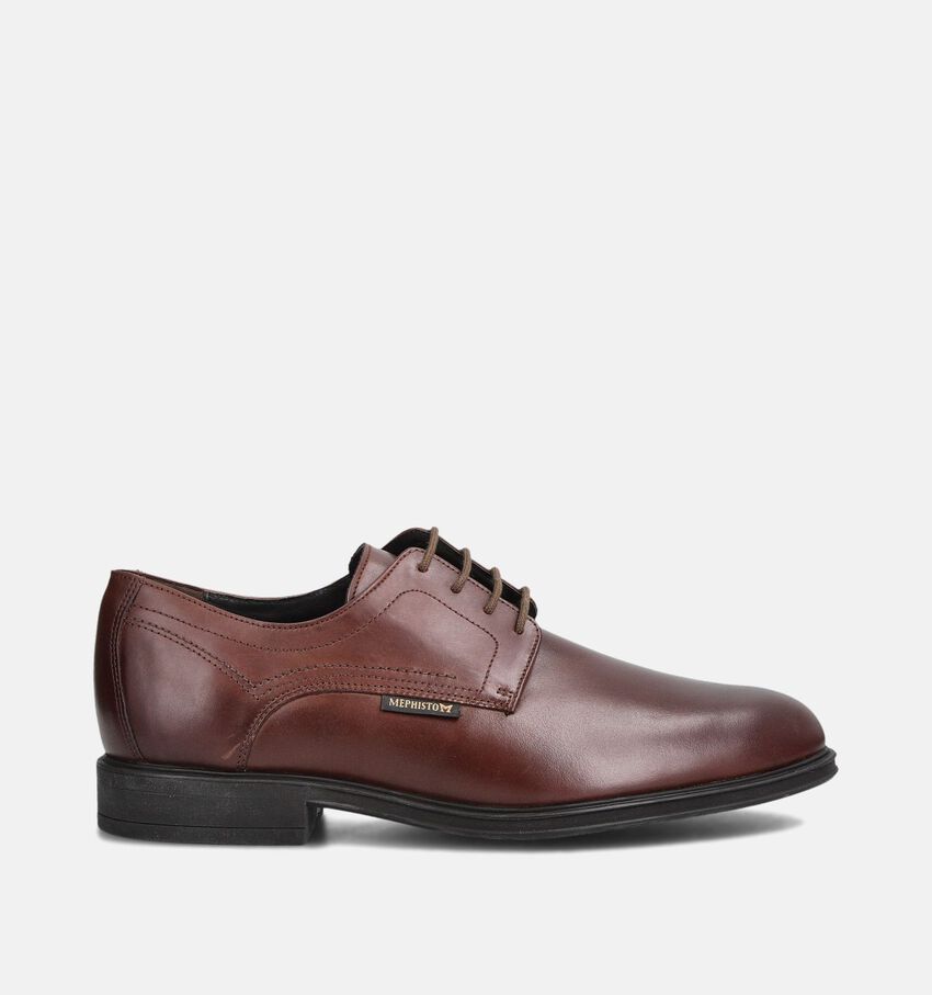 Mephisto Kevin Hopper Bruine Geklede Veterschoenen