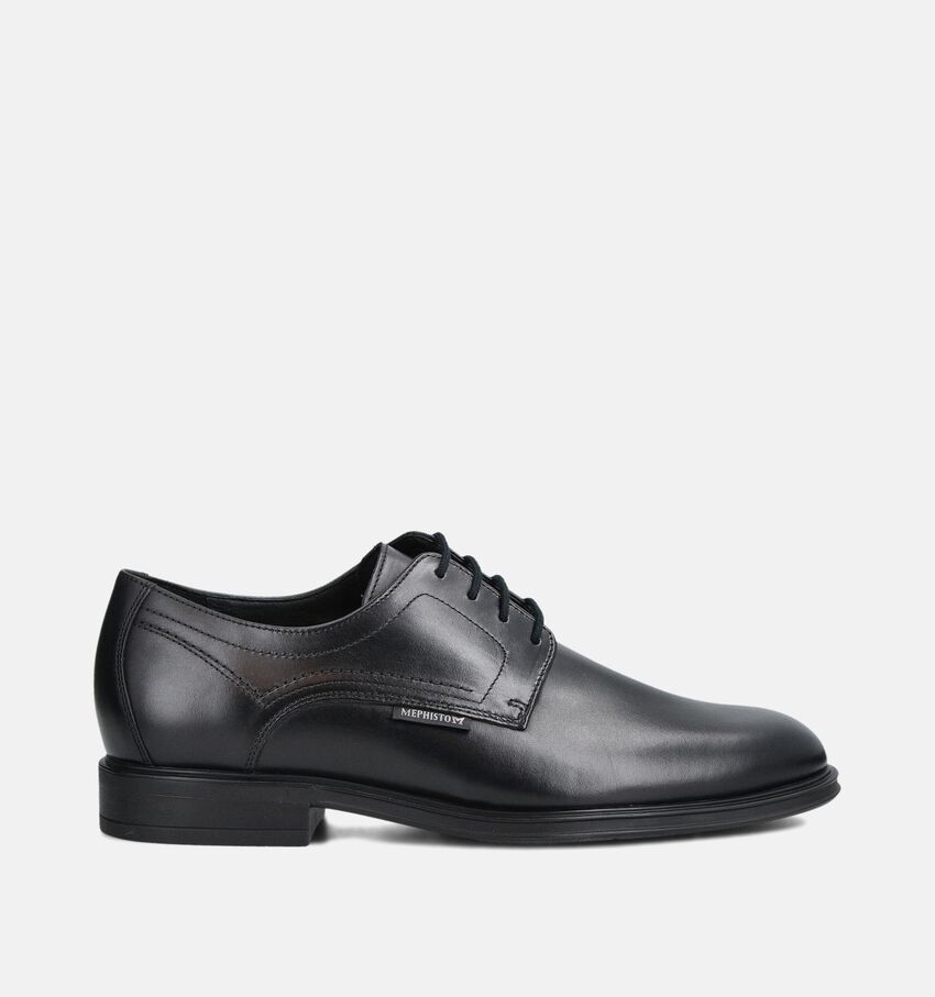 Mephisto Kevin Hopper Zwarte Geklede Veterschoenen