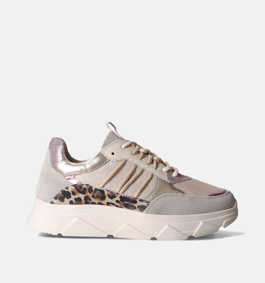 Tango Kady Fat Leopard Beige Sneakers