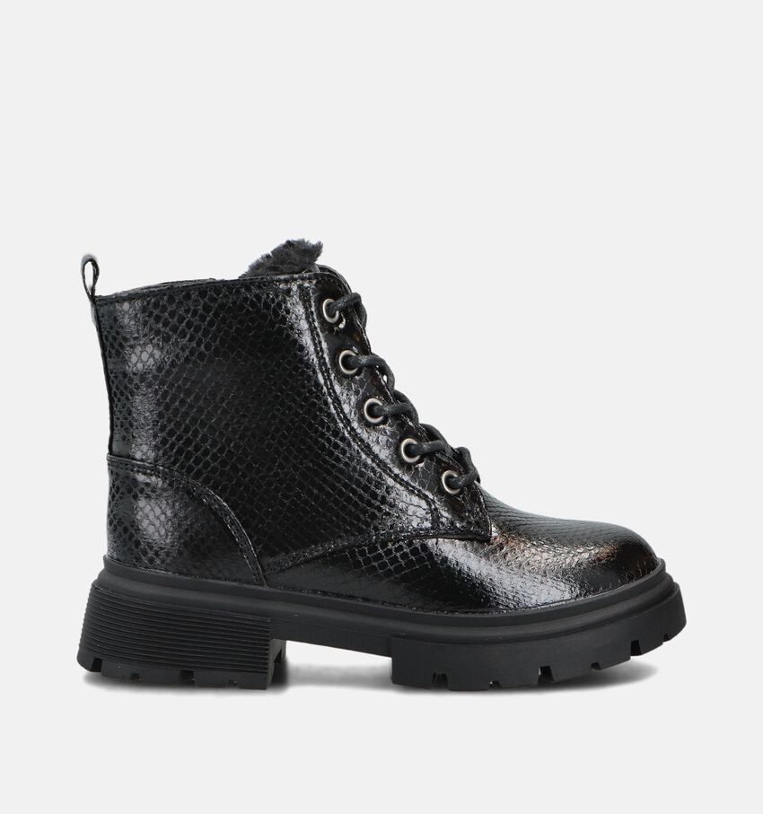 Milo & Mila Zwarte Veterboots