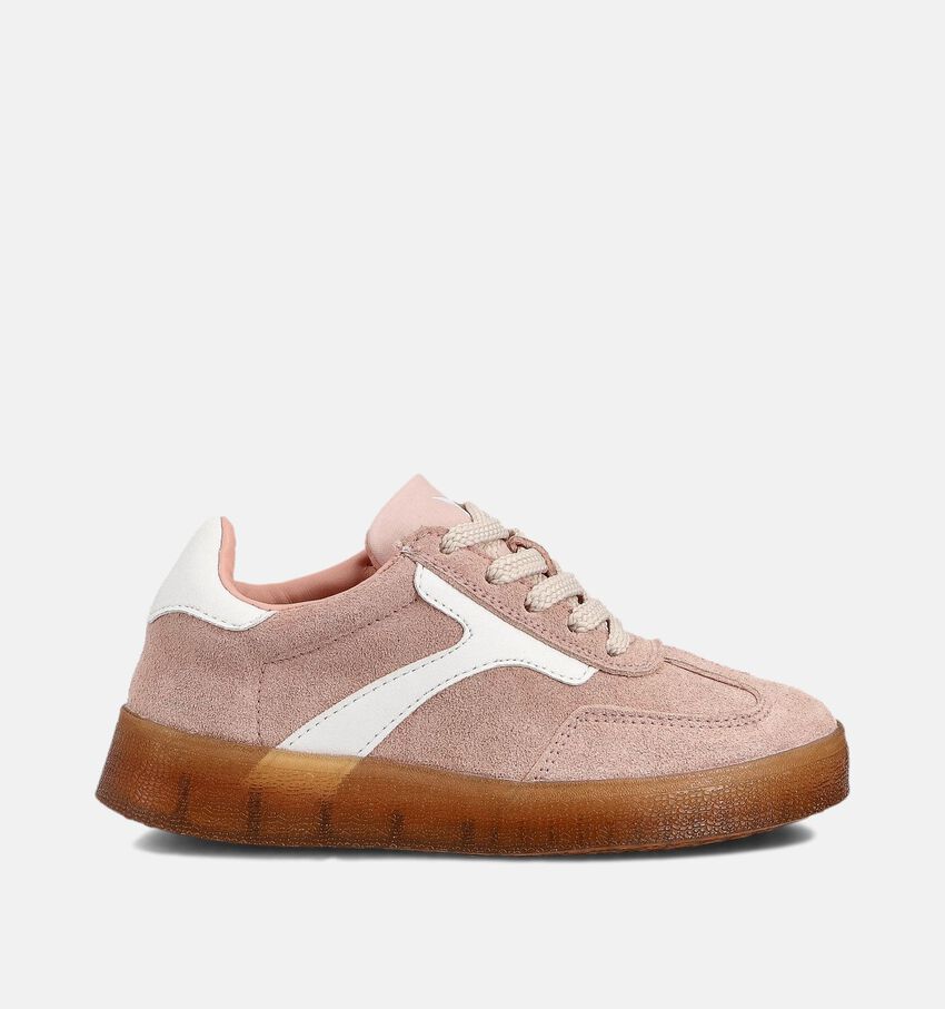 Milo & Mila Roze/Witte Sneakers