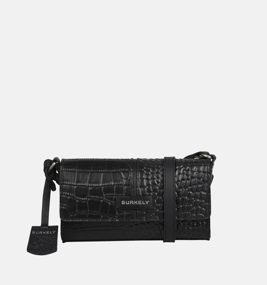 Burkely Colbie Zwarte Croco Handtas