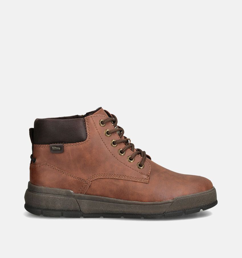 Relife Boots à lacets en Cognac