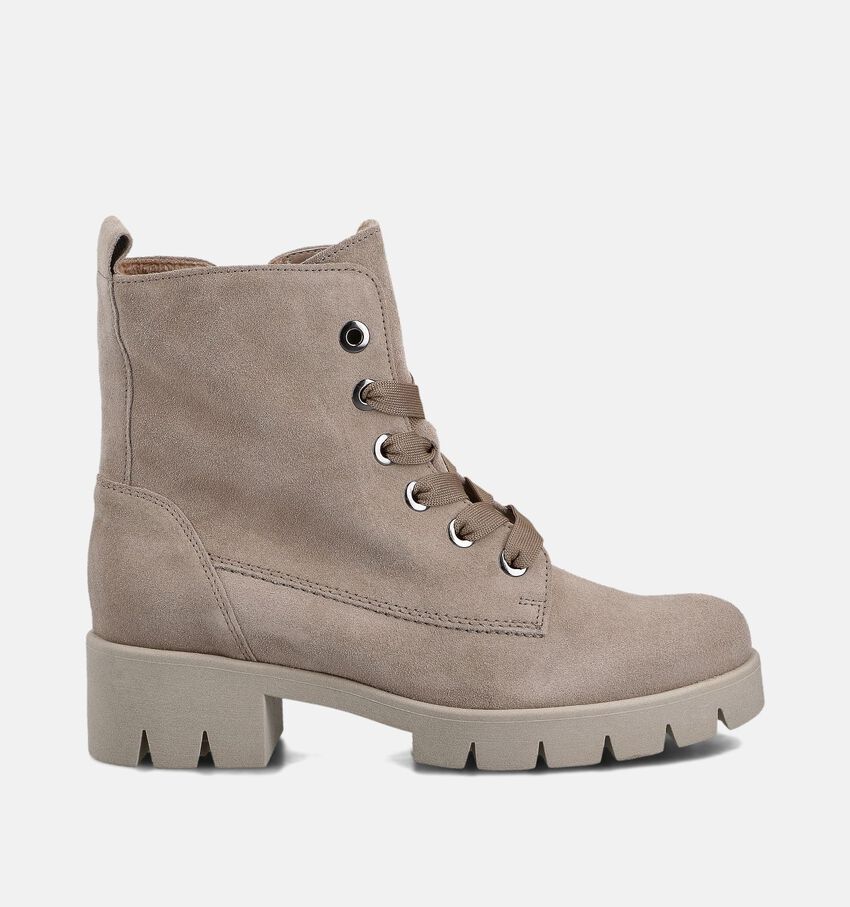 Gabor Boots à lacets en Taupe