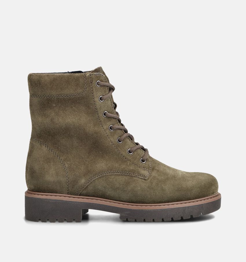 Gabor Boots à lacets en Vert kaki