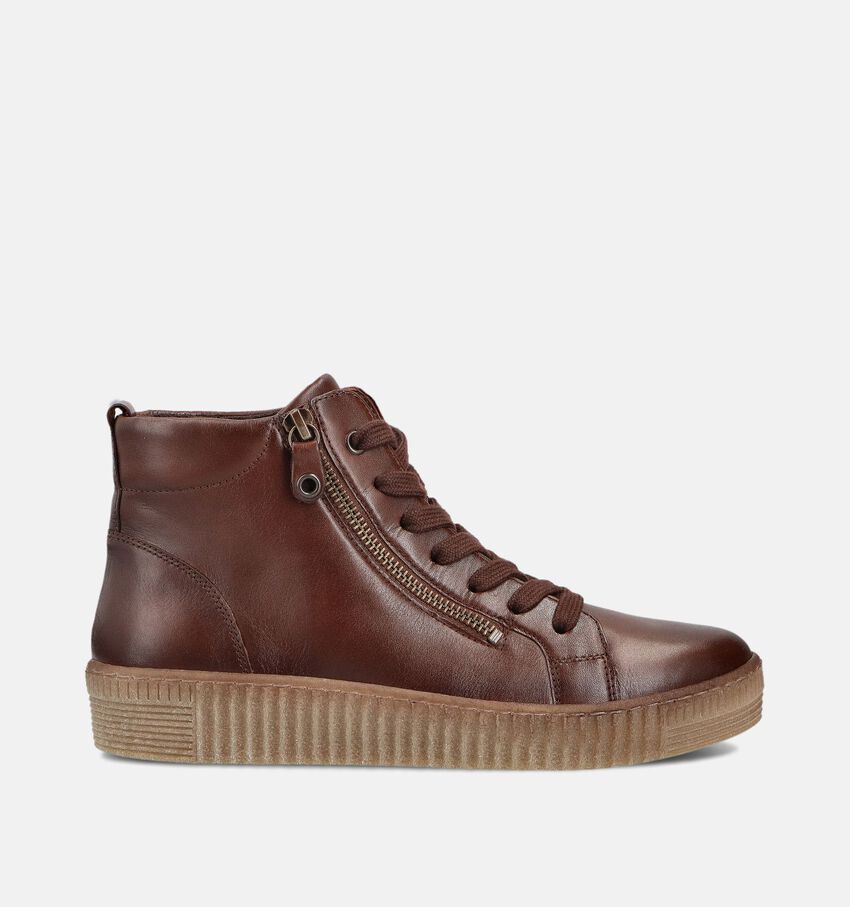 Gabor Cognac Hoge Sneakers