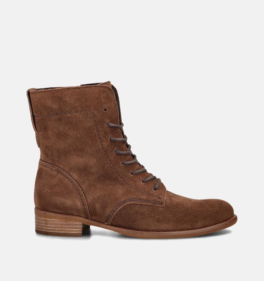 Gabor Dreamvelour Boots à lacets en Marron