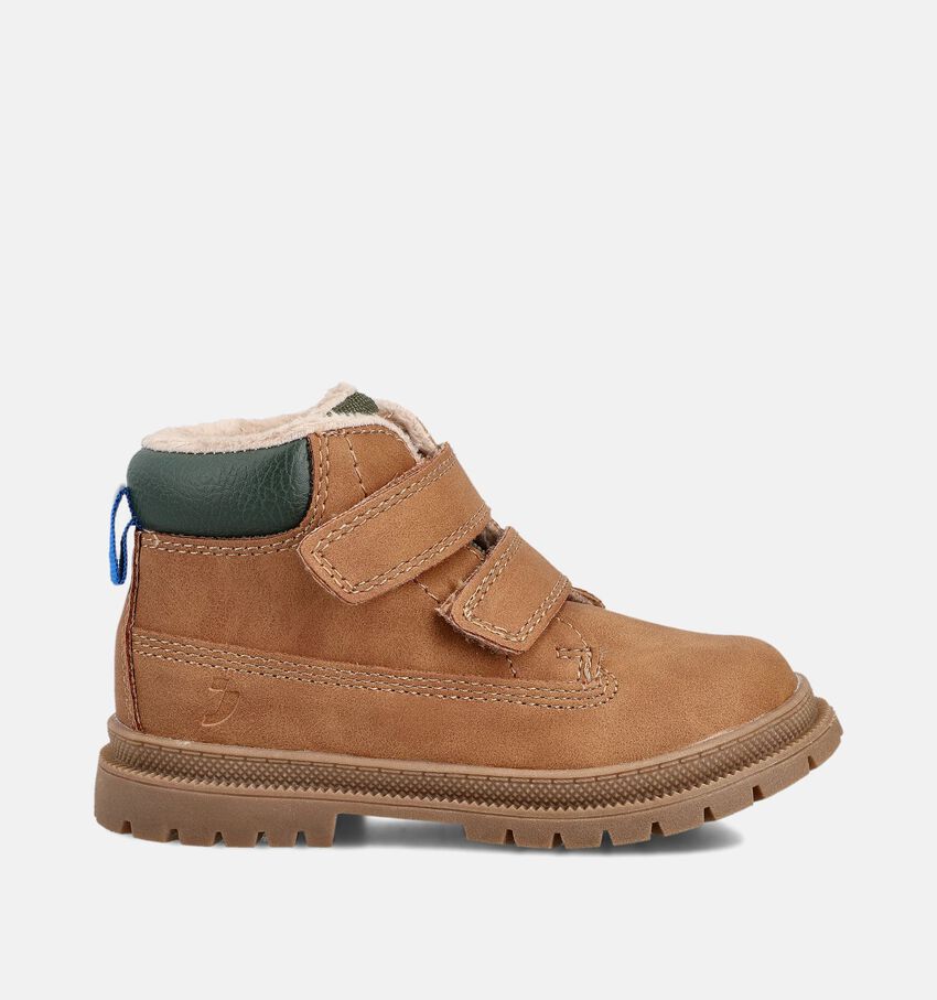 SJ Chaussures hautes en Cognac