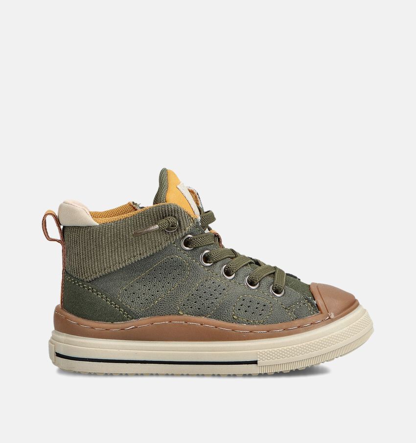 Milo & Mila Kaki Hoge Sneakers