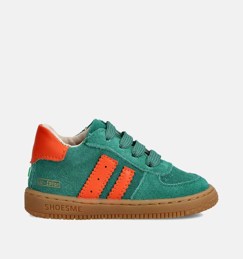 Shoesme Groene/Oranje Babysneakers