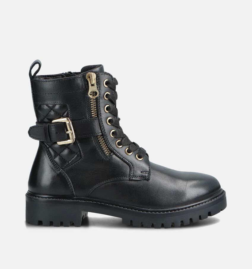 Milo & Mila Zwarte Veterboots