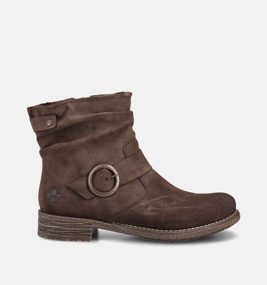 Rieker Bottines plates en Marron