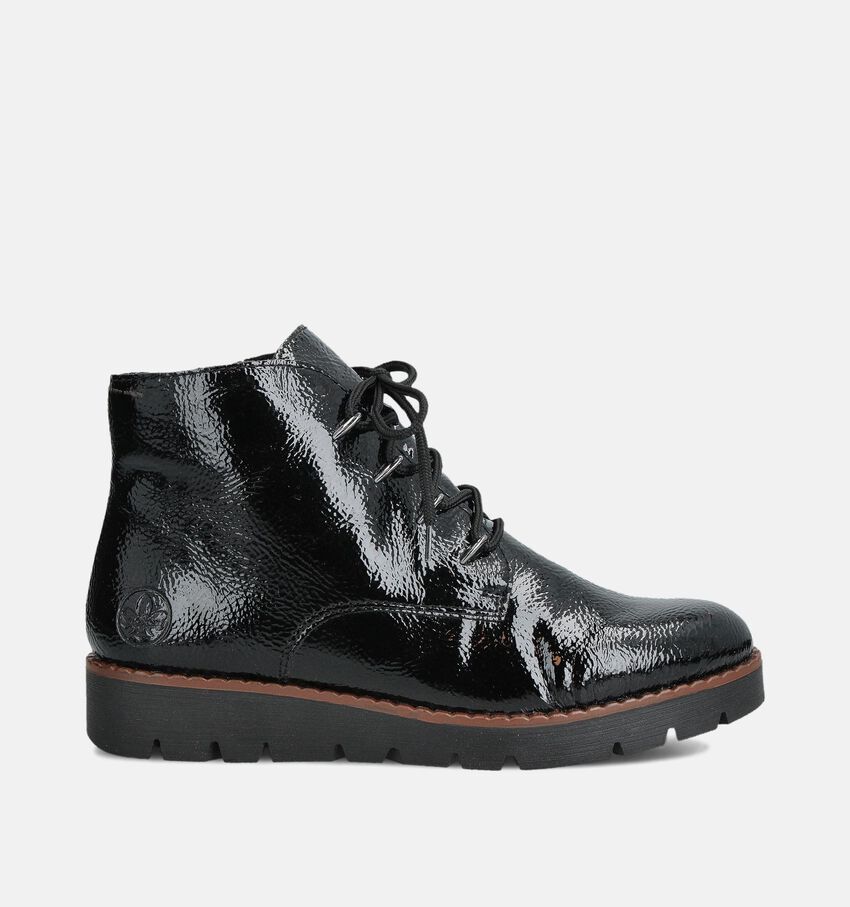 Rieker Boots à lacets en Noir