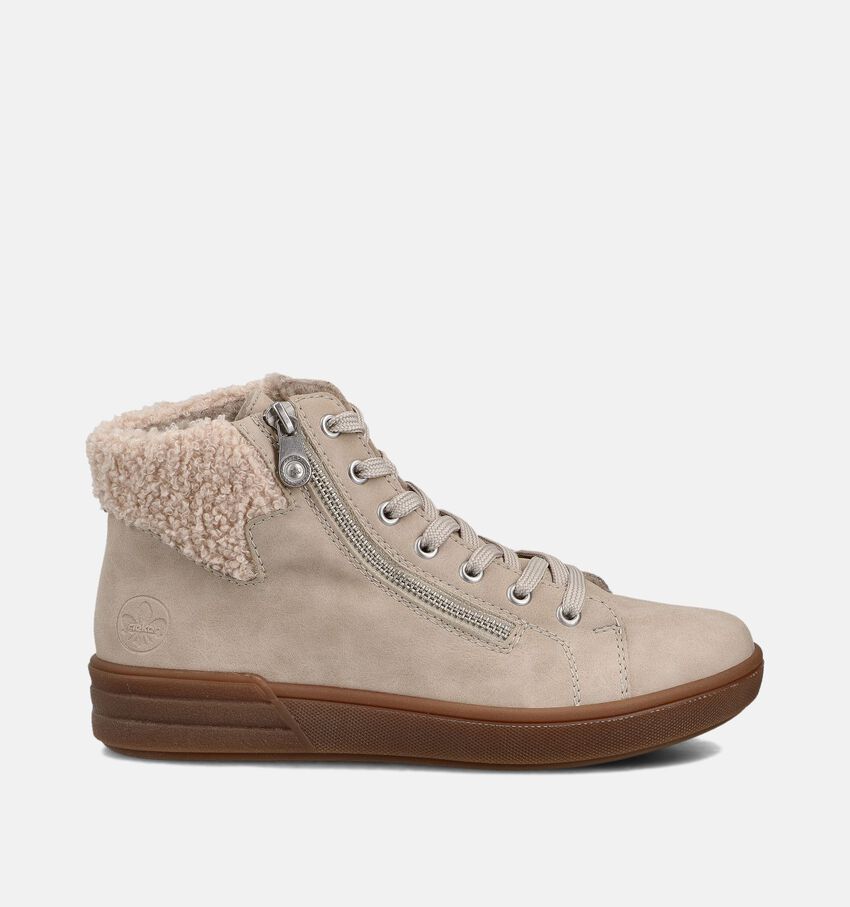 Rieker Beige Hoge Sneakers