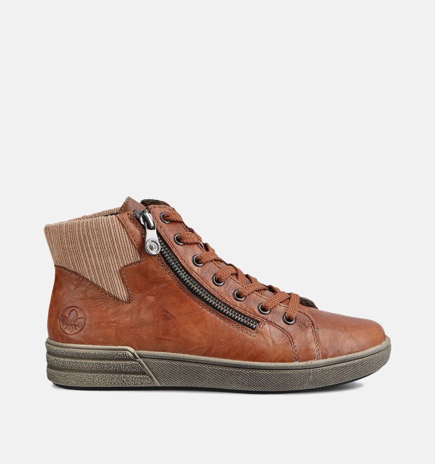 Rieker Cognac Hoge Sneakers