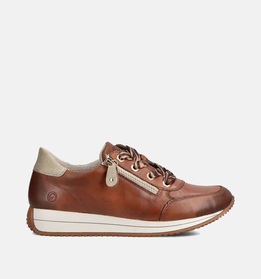 Remonte Bruine Rits-Veterschoenen