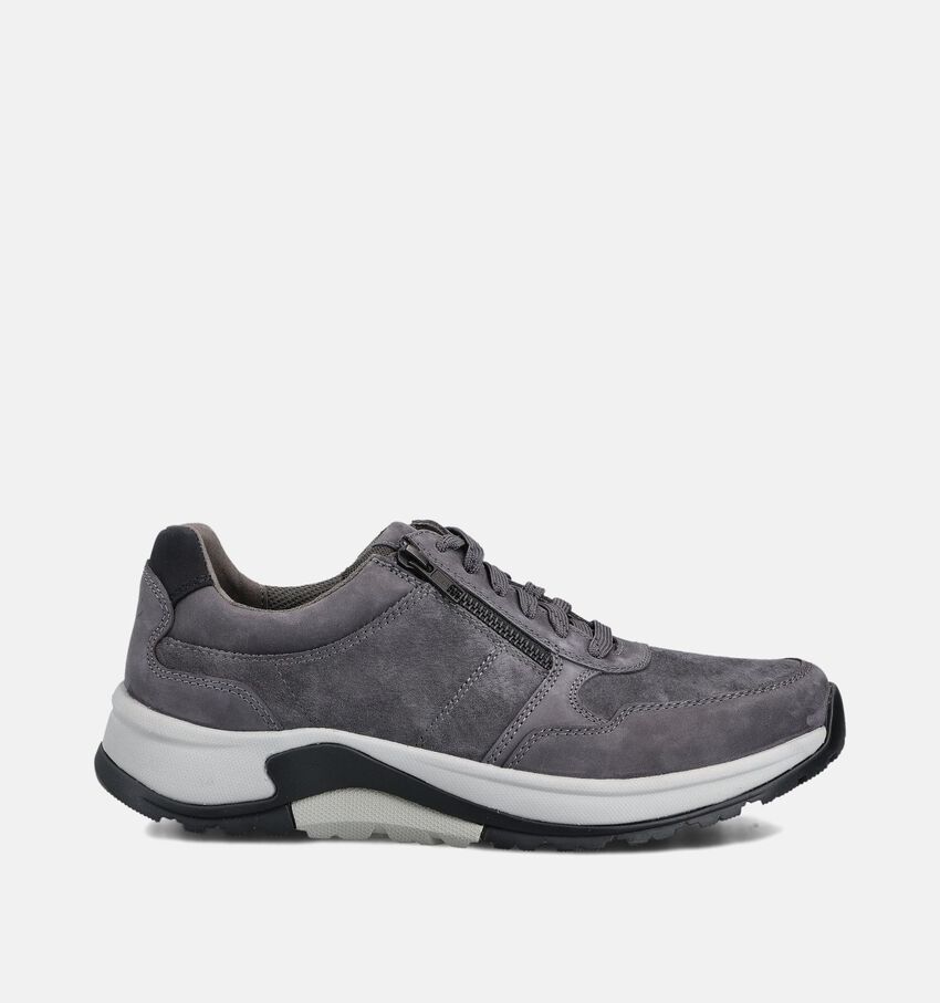 Pius Gabor Chaussures à lacets zippées en Gris