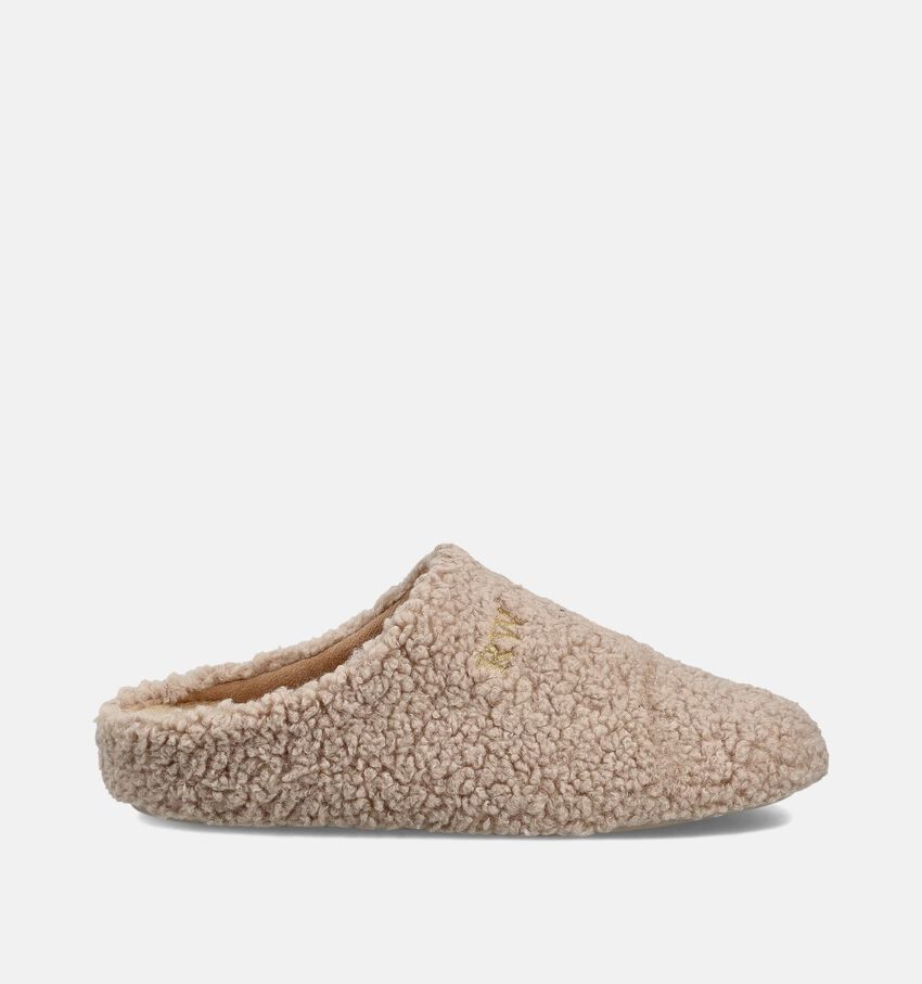 River Woods Lichtbeige Open Pantoffels