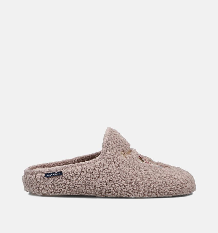 River Woods Brendy Pantoufles ouvertes en Taupe