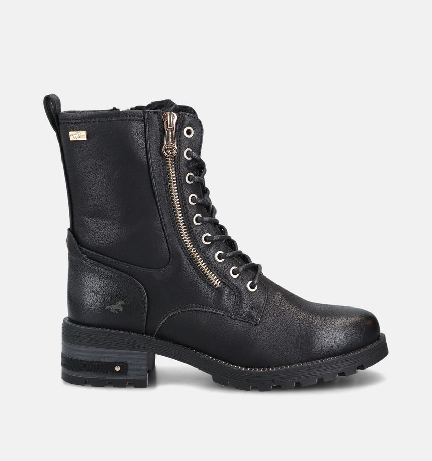 Mustang Zwarte Veterboots