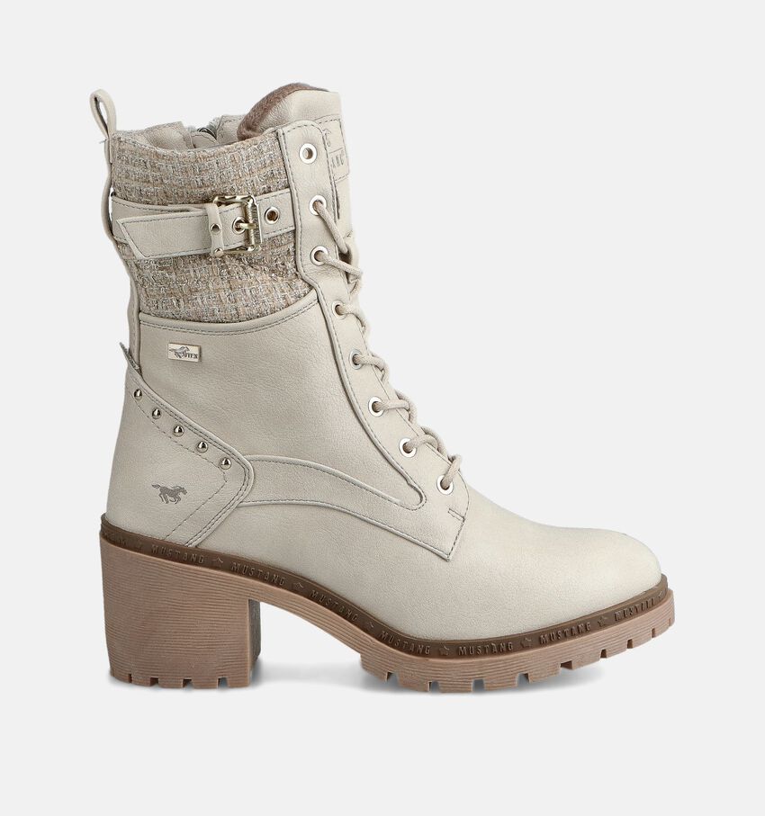 Mustang Bottines à talons en Beige