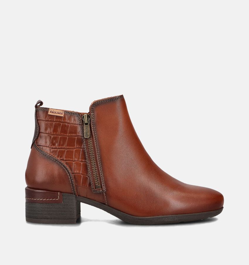 Pikolinos Malaga Bottines à talons en Cognac