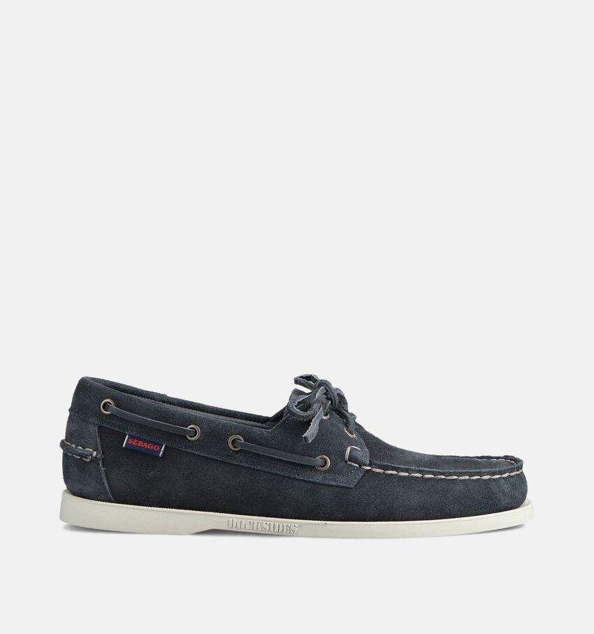 Sebago Dockside Portland Flesh Out Donkerblauwe Mocassins
