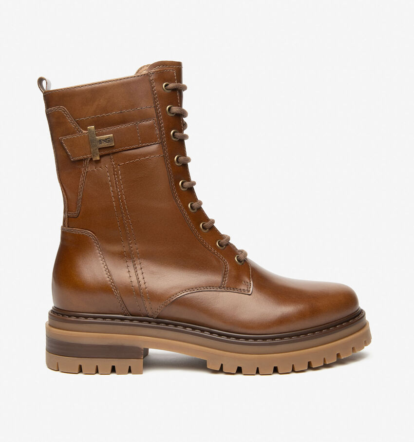 NeroGiardini Boots à lacets en Cognac