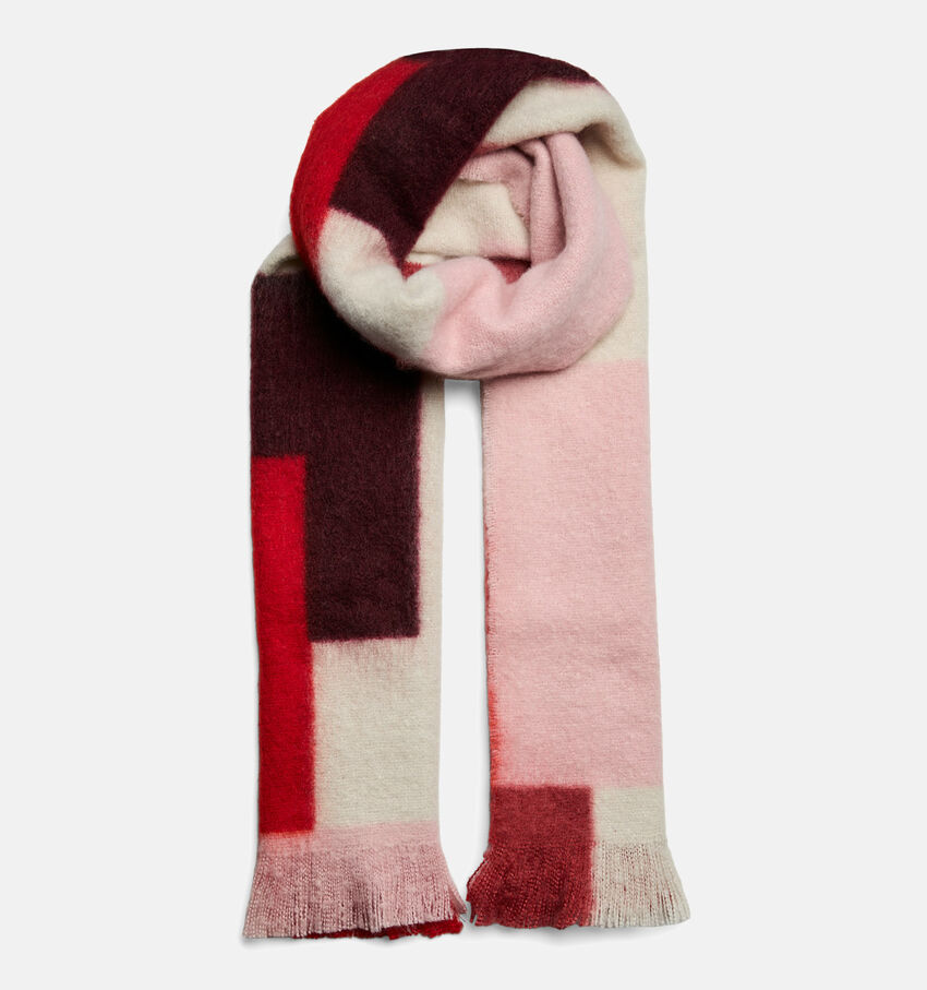 Pieces Nappi Lange Rode/Beige Sjaal