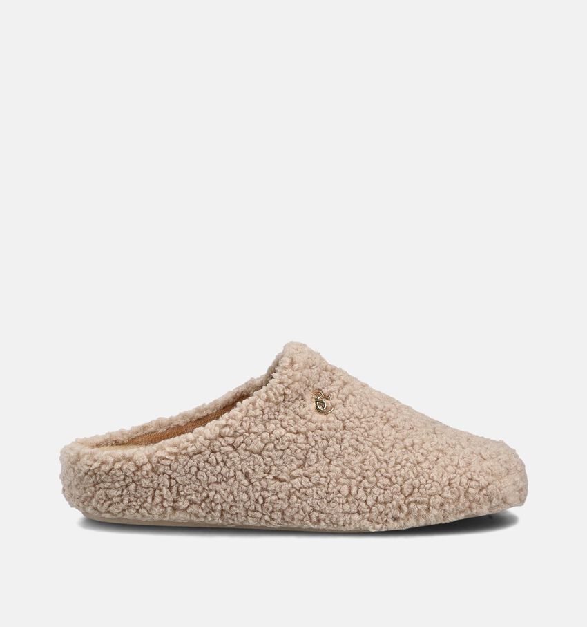 Scapa Beige Teddy Pantoffels