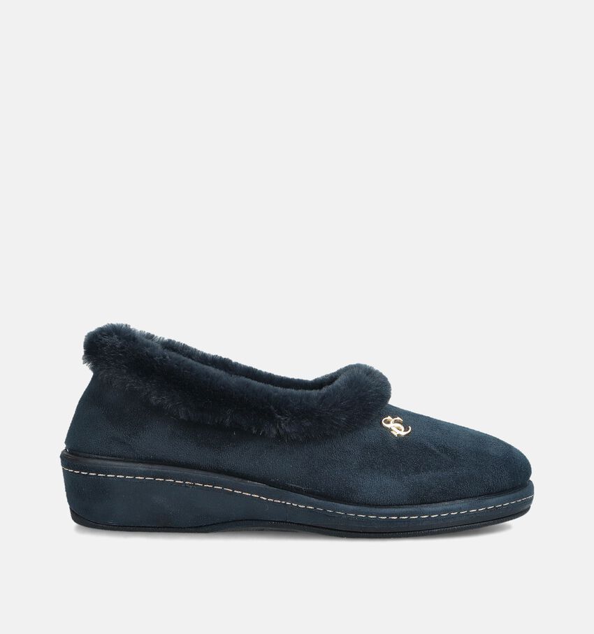 Scapa Donkerblauwe Gesloten Pantoffels