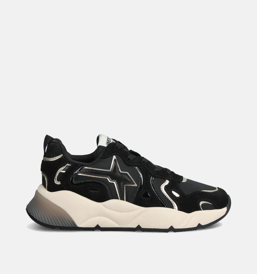 W6YZ Sarah Zwarte Chunky Sneakers