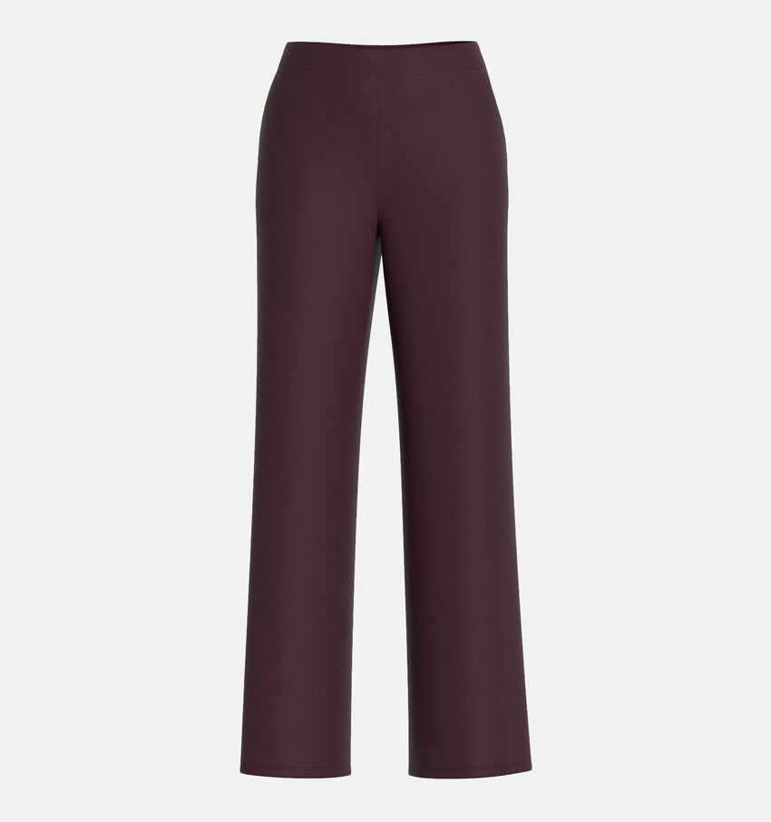 Vila Sudas High waist Pantalon classique en Bordeaux