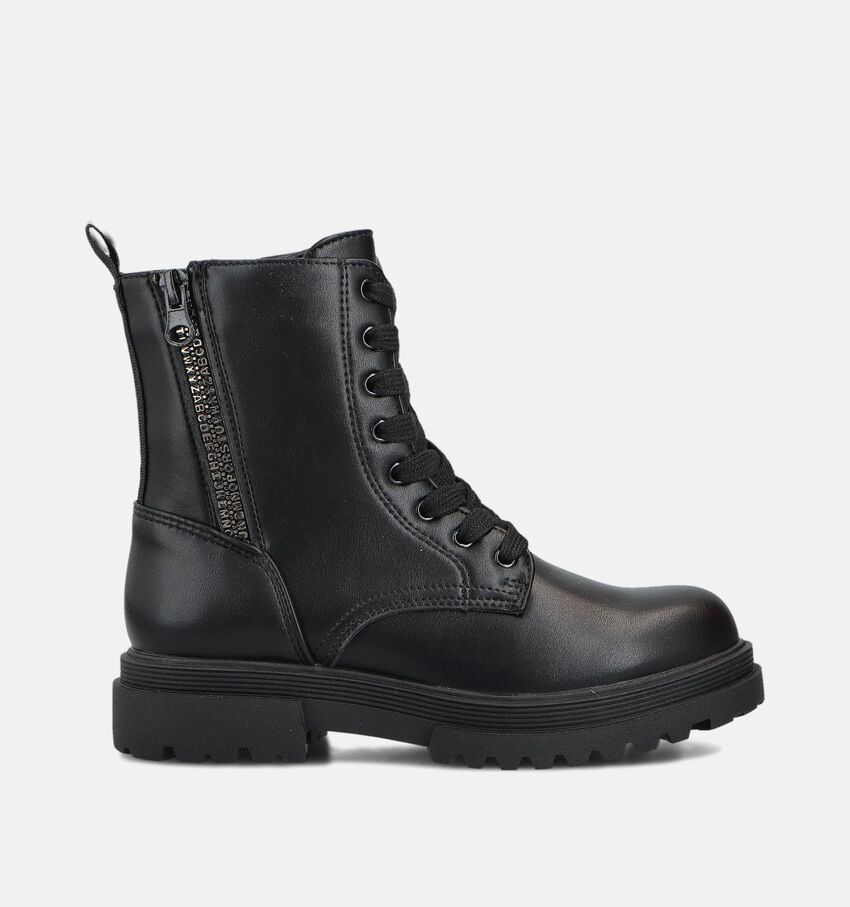 Milo & Mila Zwarte Veterboots