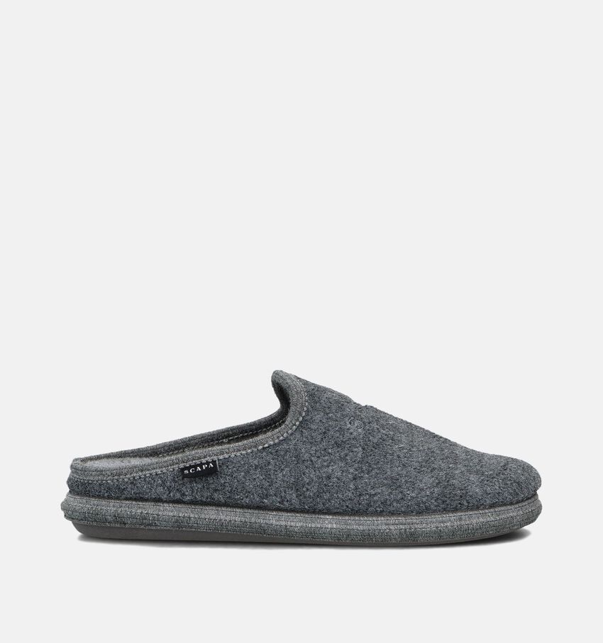 Scapa Grijze Open Pantoffels