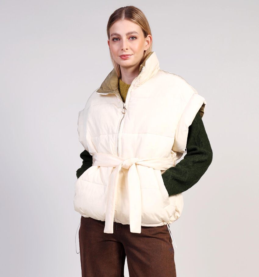 Orfeo Veste sans manches en Écru