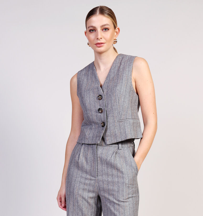 Orfeo Johnny Veste sans manches en Gris