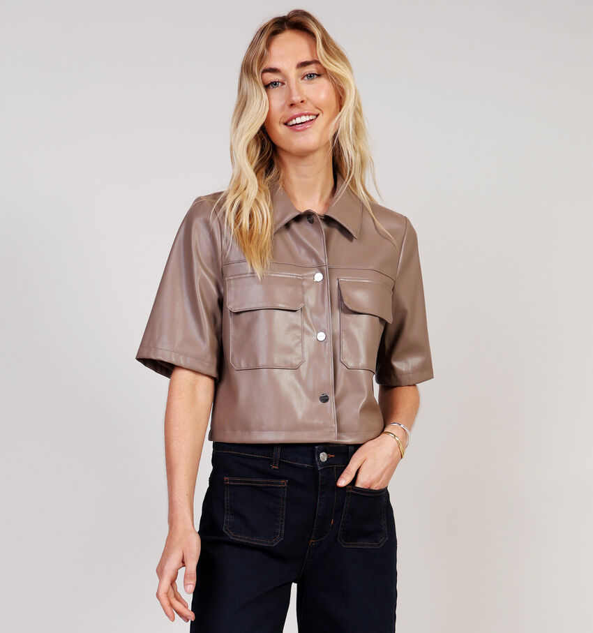 comma Chemisier court en Marron