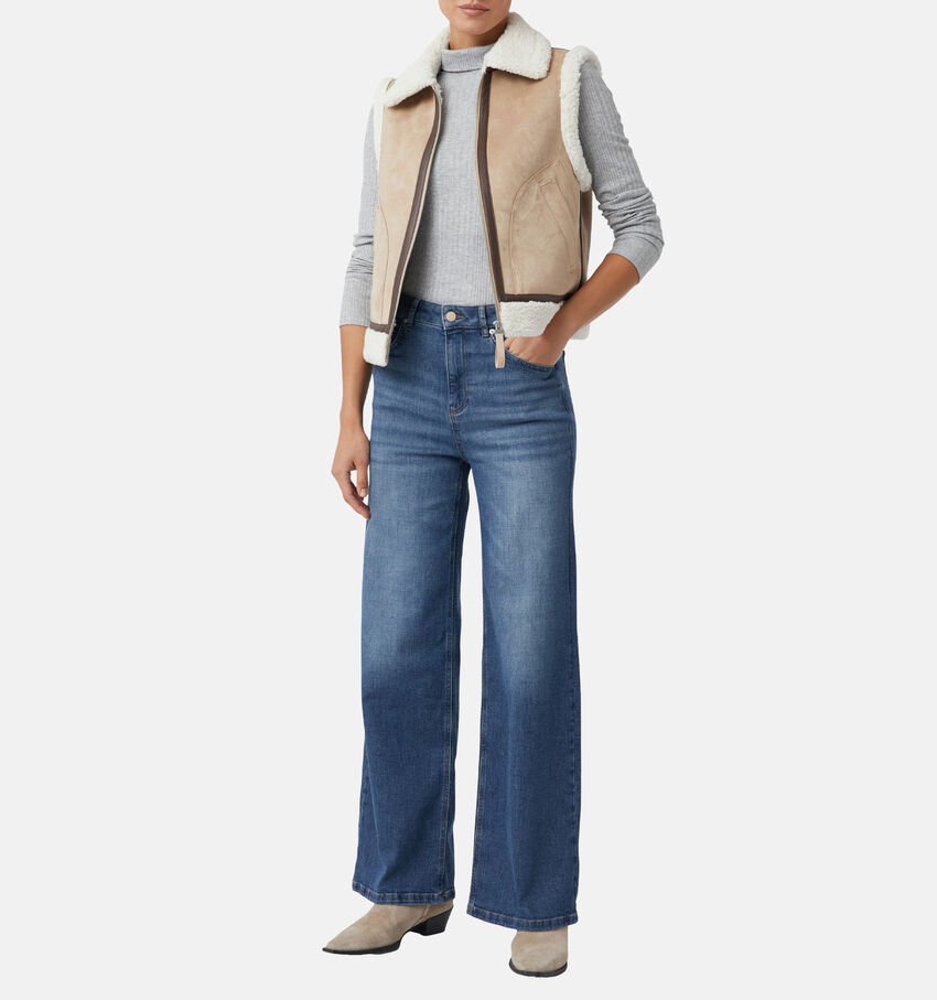 comma casual identity Blauwe Jeansbroek