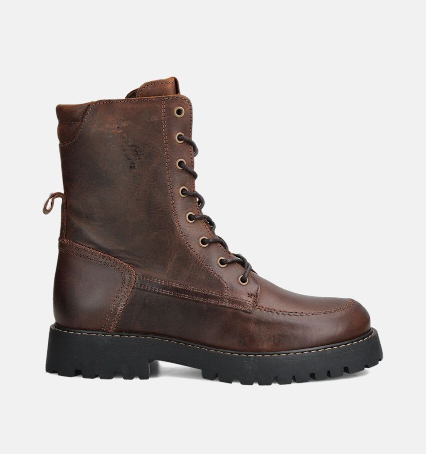 Laurent David Boots à lacets en Marron
