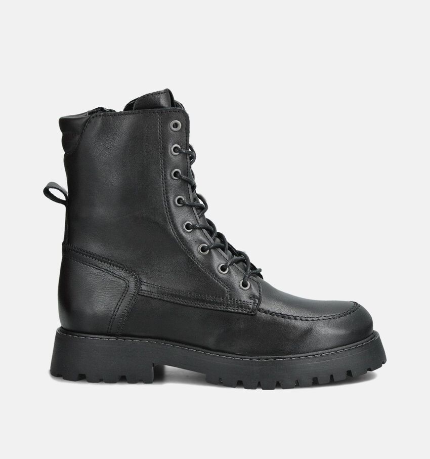 Laurent David Boots à lacets en Noir