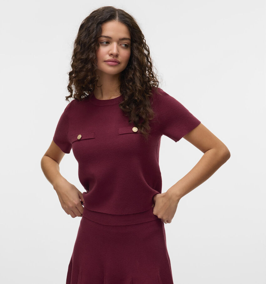 Vero Moda Pull en Bordeaux