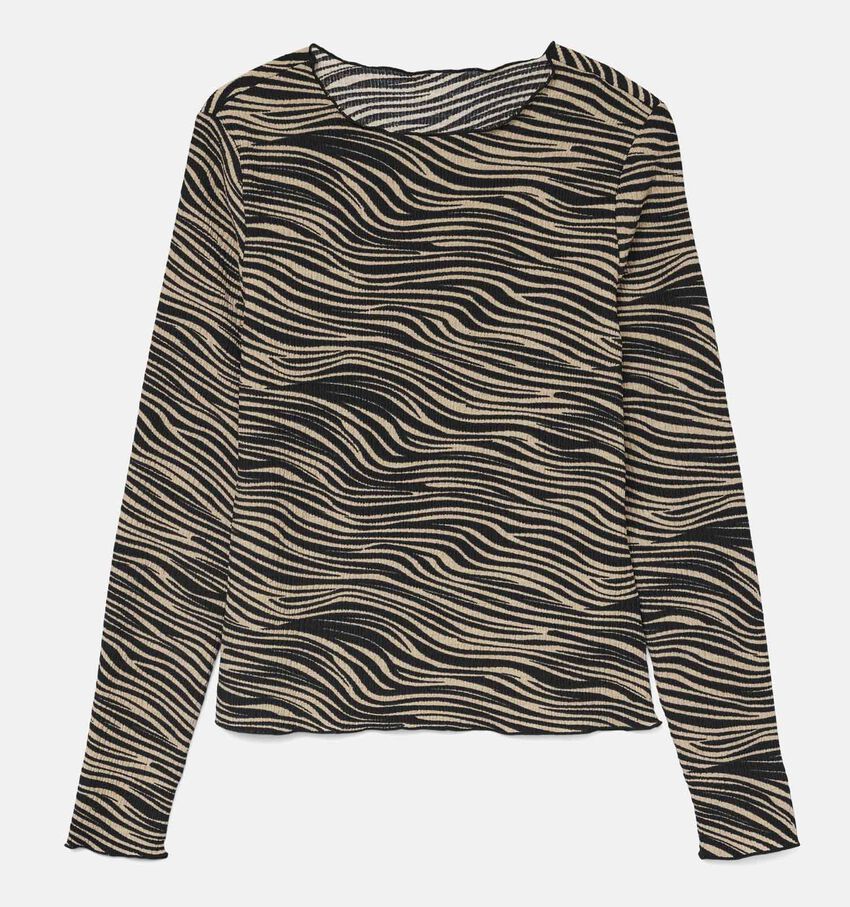 Vero Moda Friga Zwarte/Ecru T-shirt