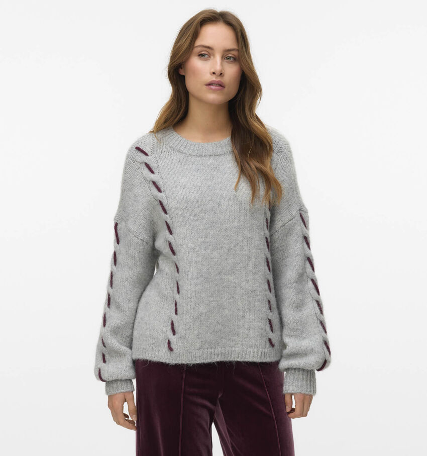 Vero Moda Ilina Pull en Gris