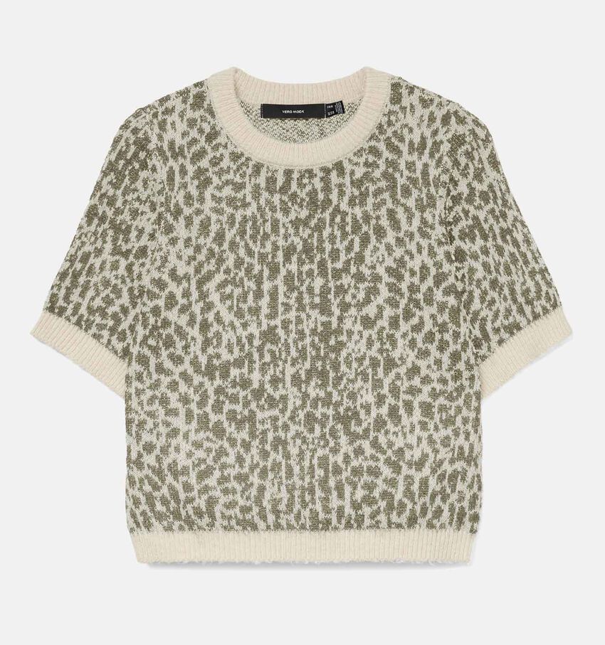Vero Moda Wow Lichtbeige Trui Korte Mouwen