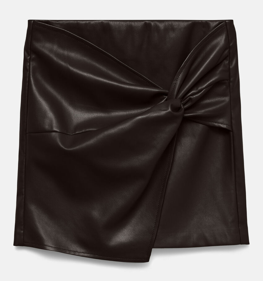 Vero Moda Gawn Faux Leather Bruine Rok