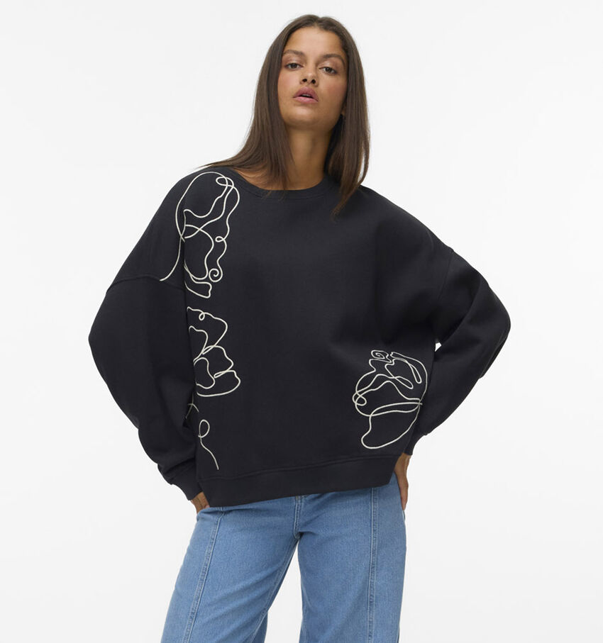 Vero Moda Ivalo Sweatshirt en Noir