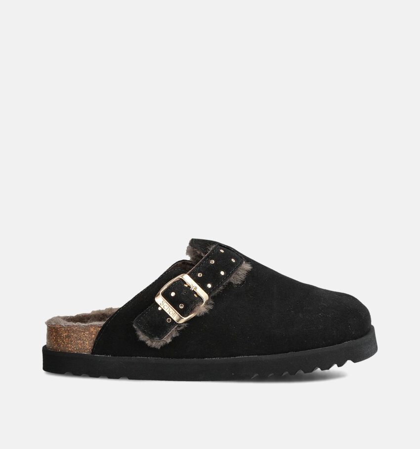 Scholl Benny Nu-pieds plates en Noir