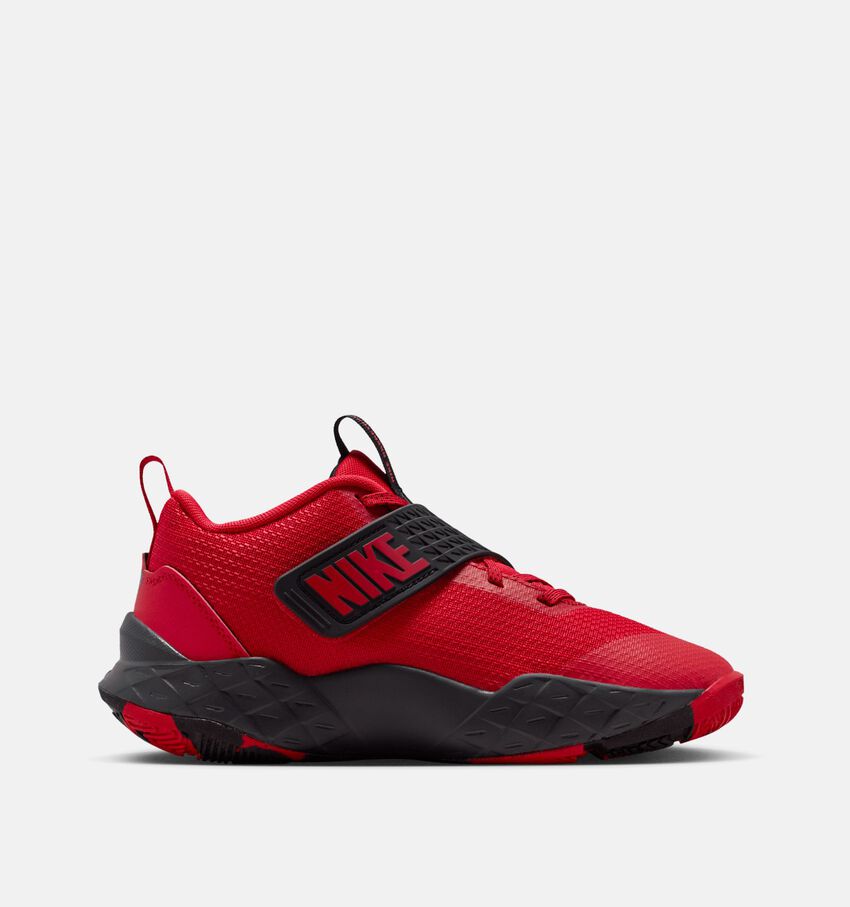 Nike Team Hustle Baskets en Rouge/Noir